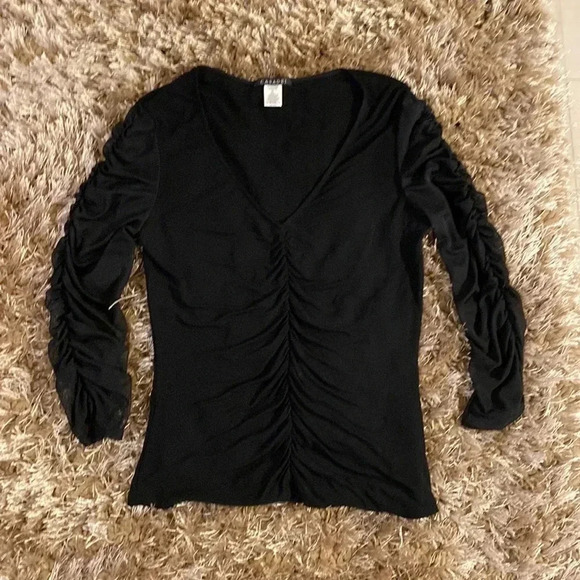 Casadei long mesh sleeves top size XL NWOT - Picture 1 of 4